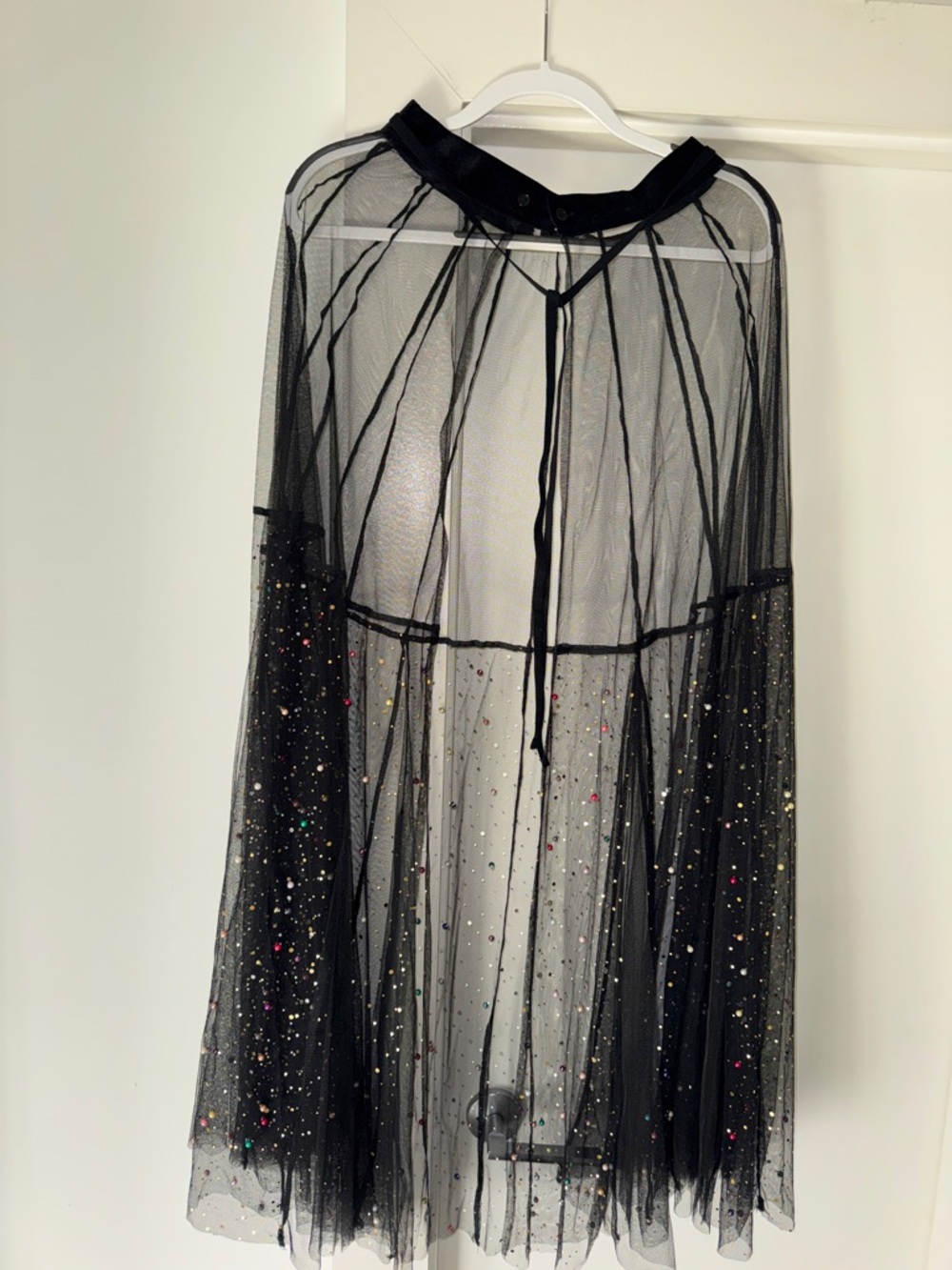 Sheer Pearl/Sequined Embellished Maxi Skirt